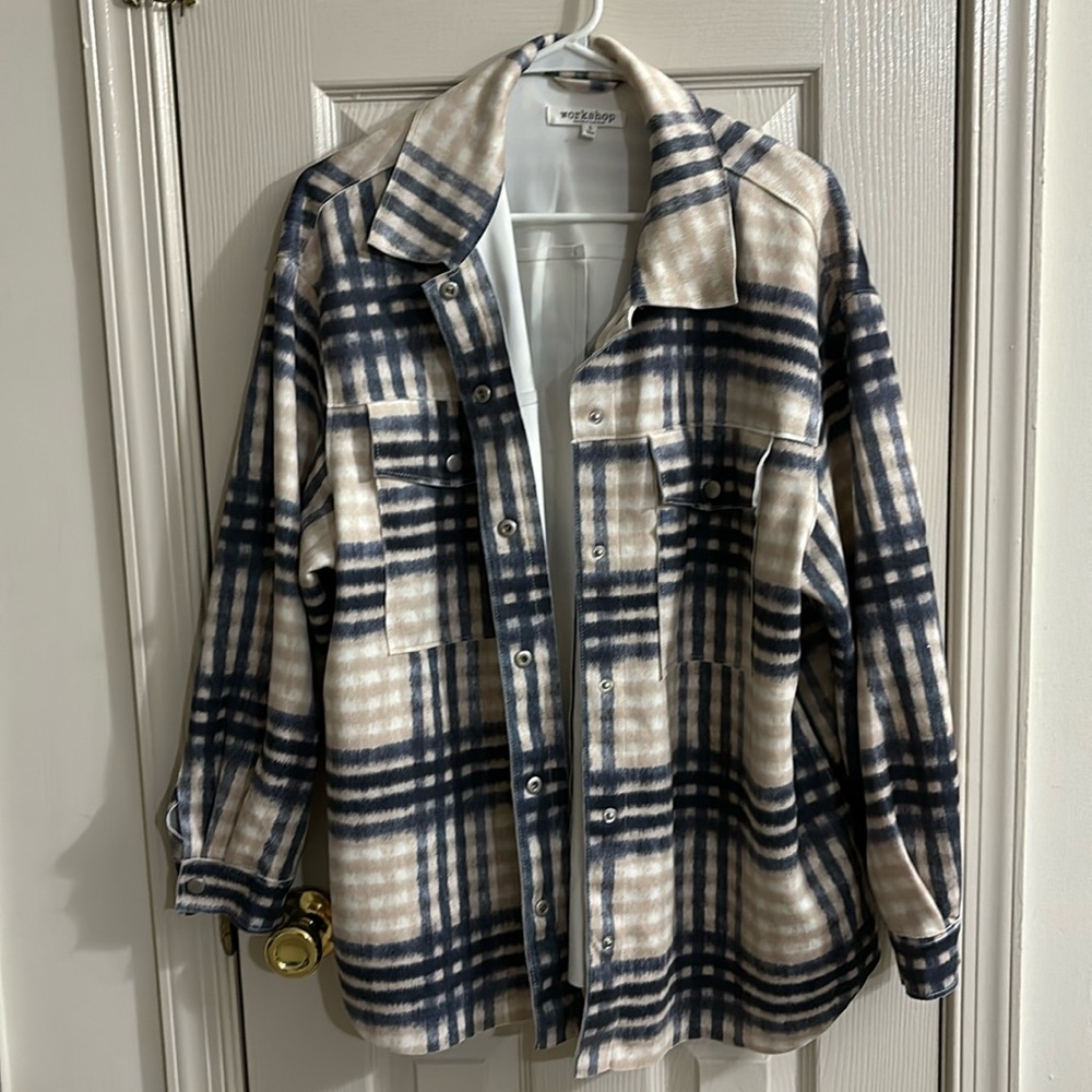Faux Leather Shacket